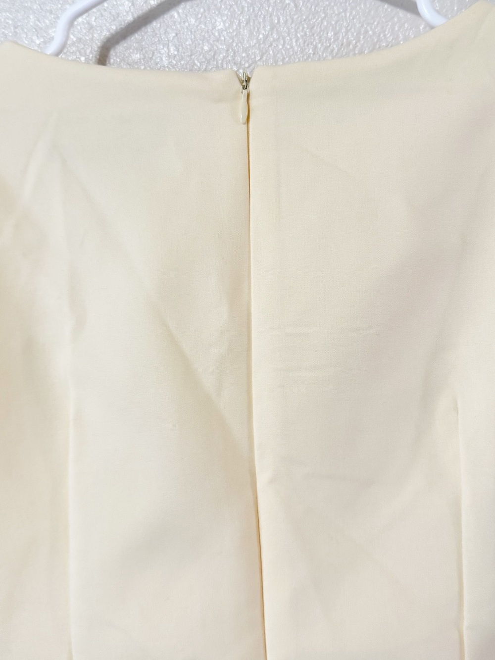 Zara Pleated Short Mini Puff Sleeve Dress in Butter Yellow size medium w/ tags - Picture 7 of 10